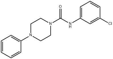 N-(3-chlorophenyl)-4-phenyl-1-piperazinecarboxamide|