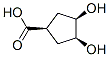 Cyclopentanecarboxylic acid, 3,4-dihydroxy-, (1alpha,3beta,4beta)- (9CI) Structure