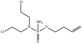 O-(3-Butenyl)-N,N-bis(2-chloroethyl)phosphorodiamidate,39800-29-8,结构式