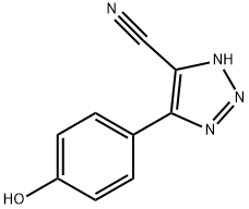 5-(4-HYDROXY-PHENYL)-3H-[1,2,3]TRIAZOLE-4-CARBONITRILE Structure