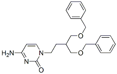 4-Amino-1-[4-(benzyloxy)-3-[(benzyloxy)methyl]butyl]-2(1H)-pyrimidone|