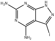 1H-Pyrazolo[3,4-d]pyrimidine-4,6-diamine, 3-iodo Structure