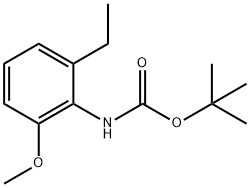 TERT-BUTYL 2-ETHYL-6-METHOXYPHENYLCARBAMATE Structure