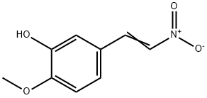 1-(3-HYDROXY-4-METHOXYPHENYL)-2-NITROETHENE 化学構造式