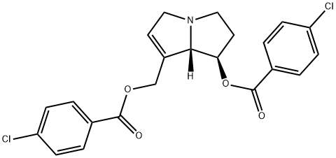 (1R-trans)-7-(((4-Chlorobenzoyl)oxy)methyl)-2,3,5,7a-tetrahydro-1H-pyr rolizin-1-yl 4-chlorobenzoate Structure