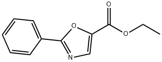 2-Phenyl-5-oxazolecarboxylic acid ethyl ester Structure