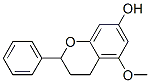 3,4-Dihydro-5-methoxy-2-phenyl-2H-1-benzopyran-7-ol Struktur