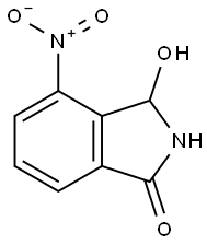 3-HYDROXY-4-NITROISOINDOLIN-1-ONE 化学構造式