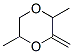 2,5-ジメチル-3-メチレン-1,4-ジオキサン 化学構造式