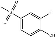 2-FLUORO-4-METHYLSULFONYLPHENOL, 398456-87-6, 结构式