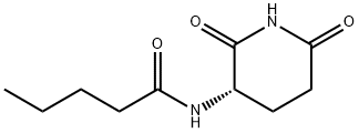 Pentanamide, N-[(3S)-2,6-dioxo-3-piperidinyl]- (9CI) Structure