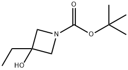1-Azetidinecarboxylicacid,3-ethyl-3-hydroxy-,1,1-dimethylethylester(9CI) Struktur