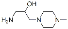 1-氨基-3-(4-甲基哌嗪-1-基)丙-2-醇,39849-48-4,结构式