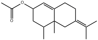 2,3,4,4a,5,6,7,8-octahydro-4,4a-dimethyl-6-(1-methylethylidene)-2-naphthyl acetate Structure