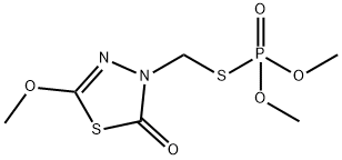 3-(dimethoxyphosphorylsulfanylmethyl)-5-methoxy-1,3,4-thiadiazol-2-one,39856-16-1,结构式
