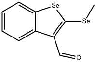 2-(メチルセレノ)ベンゾ[b]セレノフェン-3-カルボアルデヒド 化学構造式
