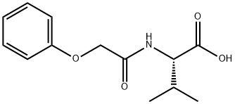 3-METHYL-2-[(PHENOXYACETYL)AMINO]BUTANOIC ACID Structure