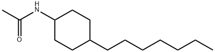 N-ACETYL-4-N-HEPTYLCYCLOHEXYLAMINE 化学構造式