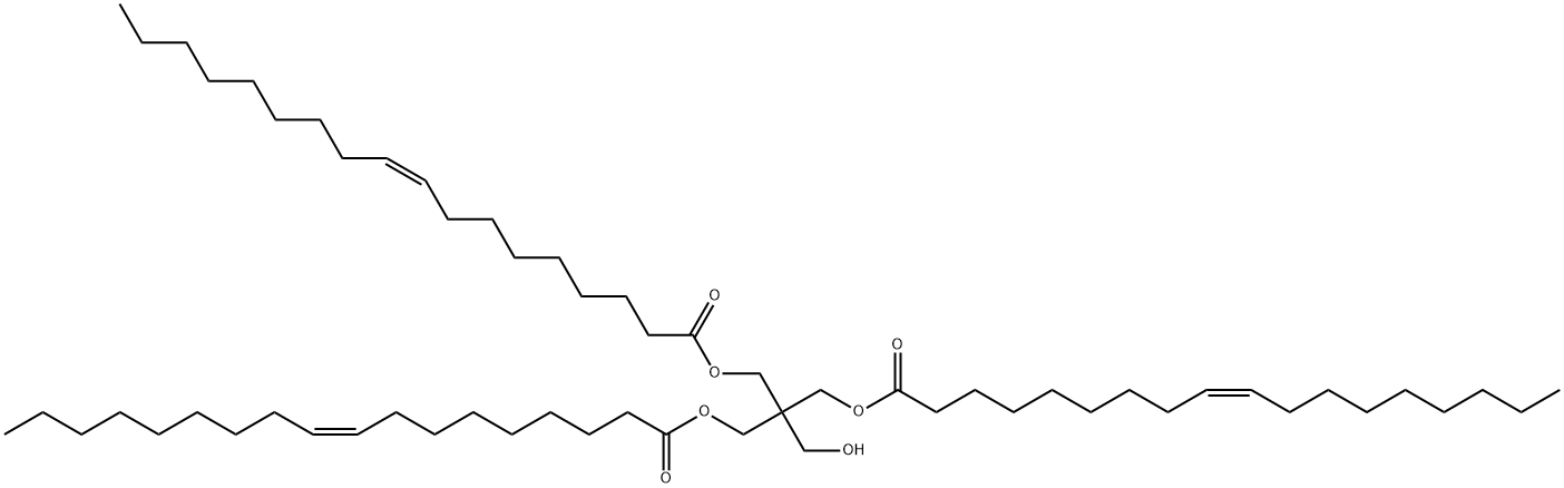 2-(hydroxymethyl)-2-[(oleoyloxy)methyl]-1,3-propanediyl dioleate Struktur