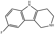 8-氟-2,3,4,5-四氢-1H-吡啶并[4,3-B]吲哚, 39876-39-6, 结构式