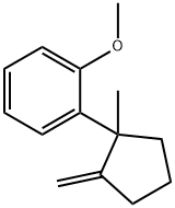 1-Methoxy-2-(1-methyl-2-methylenecyclopentyl)benzene Struktur