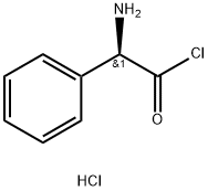 (R)-α-アミノベンゼン酢酸クロリド·塩酸塩 化学構造式