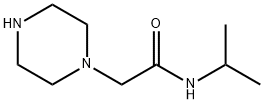 N-ISOPROPYL-1-PIPERAZINEACETAMIDE Structure