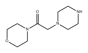4-[2-(哌嗪-1-基)-乙酰]吗啉, 39890-46-5, 结构式