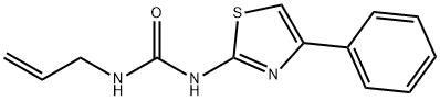 N-Allyl-N'-(4-phenyl-2-thiazolyl)urea Struktur