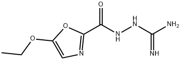 2-Oxazolecarboxylicacid,5-ethoxy-,2-(aminoiminomethyl)hydrazide(9CI) 化学構造式