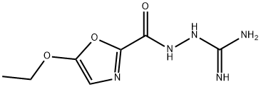 2-Oxazolecarboxylicacid,5-ethoxy-,2-(aminoiminomethyl)hydrazide(9CI) Struktur