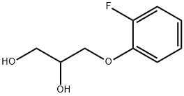 3-(2-Fluorophenoxy)-1,2-propanediol,399-28-0,结构式