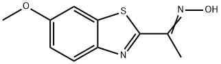 Ethanone, 1-(6-methoxy-2-benzothiazolyl)-, oxime (9CI) Structure