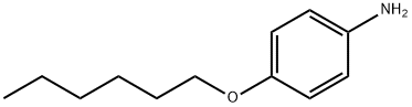 4-(ヘキシルオキシ)アニリン 化学構造式