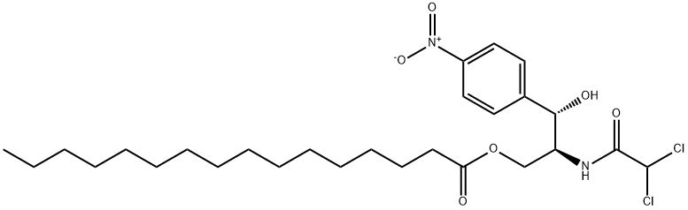 L-(+)-Chloramphenicol palmitate Struktur