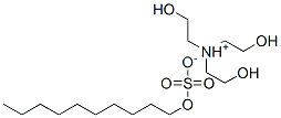 tris(2-hydroxyethyl)ammonium decyl sulphate Structure