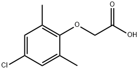 (4-CHLORO-2,6-DIMETHYL-PHENOXY)-ACETIC ACID 化学構造式