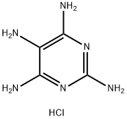 2,4,5,6-Tetraaminopyrimidine dihydrochloride 化学構造式