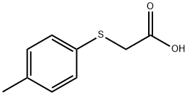 (p-トリルチオ)酢酸 化学構造式
