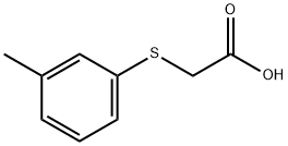 M-甲苯基硫基-乙酸 结构式