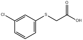 2-[(3-氯苯基)硫烷基]乙酸,3996-38-1,结构式