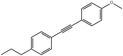 1-[2-(4-Methoxyphenyl)-1-ethynyl]-4-propylbenzene  Struktur