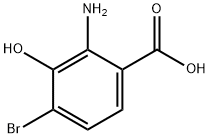4-bromo-3-hydroxyanthranilic acid,39978-92-2,结构式