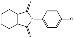 3,4,5,6-テトラヒドロ-N-(4-クロロフェニル)フタルイミド 化学構造式