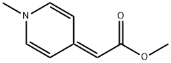 (1,4-ジヒドロ-1-メチルピリジン-4-イリデン)酢酸メチル 化学構造式
