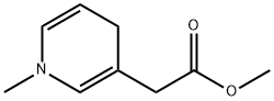 1,4-ジヒドロ-1-メチル-3-ピリジン酢酸メチル 化学構造式
