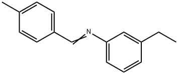 Benzenamine, 3-ethyl-N-[(4-methylphenyl)methylene]- (9CI),400059-57-6,结构式