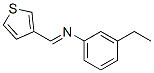 Benzenamine, 3-ethyl-N-(3-thienylmethylene)- (9CI) 结构式