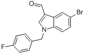 1-(4-FLUOROBENZYL)-5-BROMO-1H-INDOLE-3-CARBALDEHYDE Structure