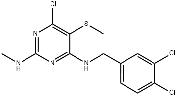 400074-35-3 6-chloro-N~4~-(3,4-dichlorobenzyl)-N~2~-methyl-5-(methylsulfanyl)-2,4-pyrimidinediamine